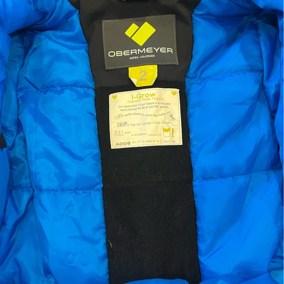 Obermeyer boys snow set - coat, bib and fleece size 2-XS - Picture 2 of 13